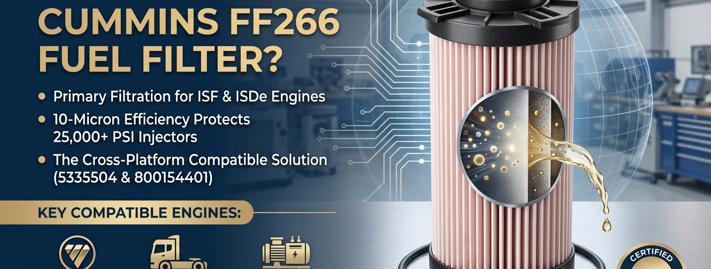 Cummins FF266 Fuel Filter Cross-Reference: 5335504 vs 800154401 — Complete Replacement Guide