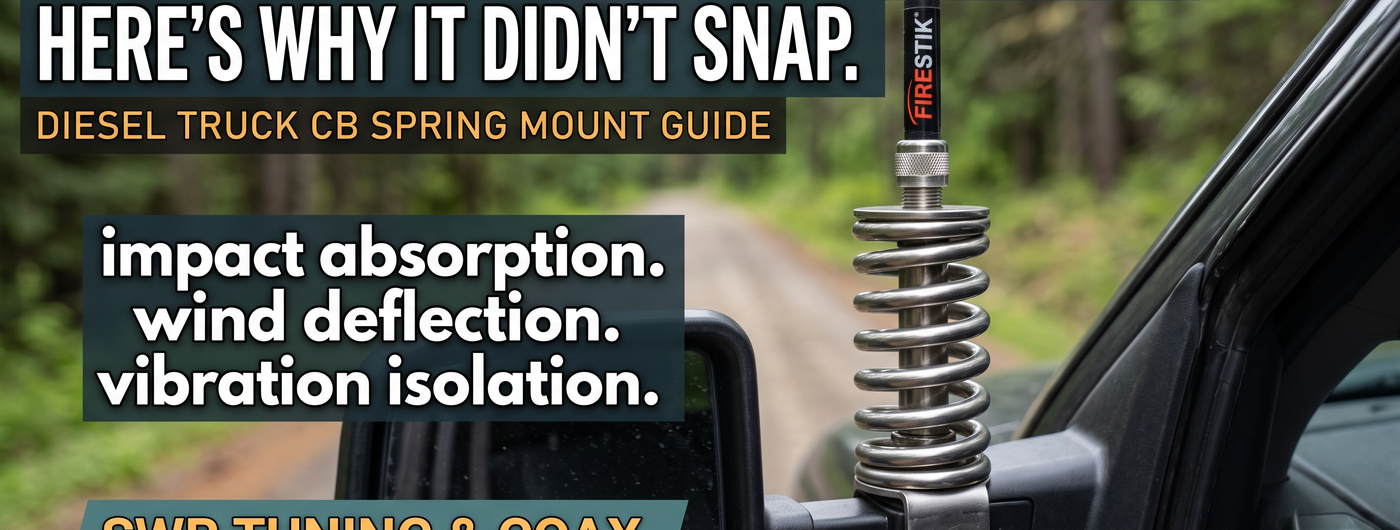 CB Radio Antenna Setup Guide for Trucks: Spring Mount, Tuning and SWR Optimization
