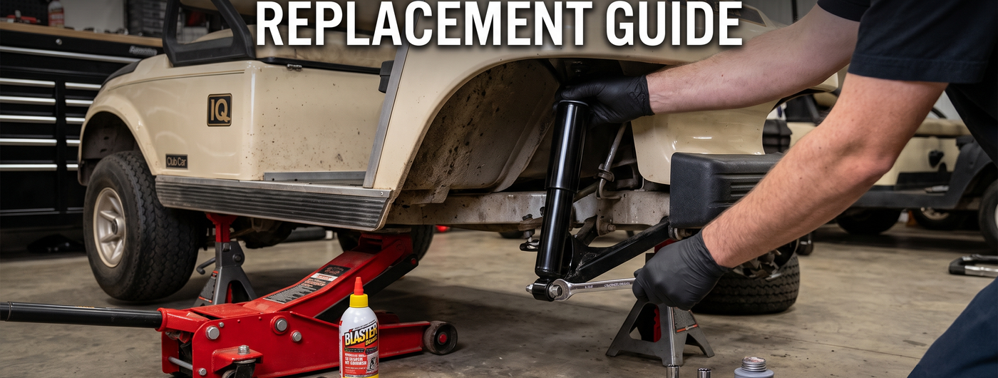 Club Car DS Front Shock Absorber Replacement — 1014235 DIY Install Guide (1981–2013 Models)