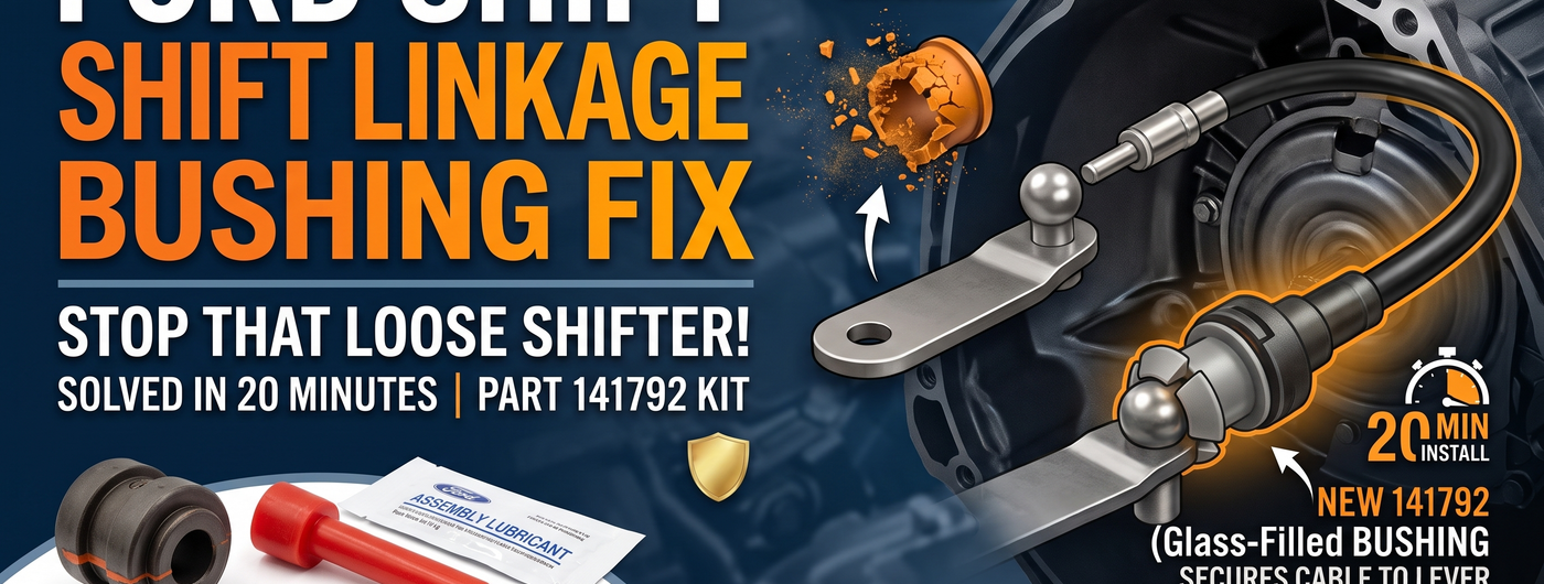 Ford Shift Linkage Bushing Fix: Why Your Shifter Feels Loose & How the 141792 Kit Solves It in 20 Minutes