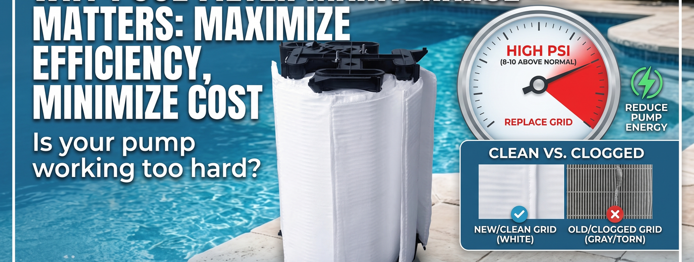 Pool Filter Maintenance Guide: When to Replace Cartridges, Grilles, and O-Rings