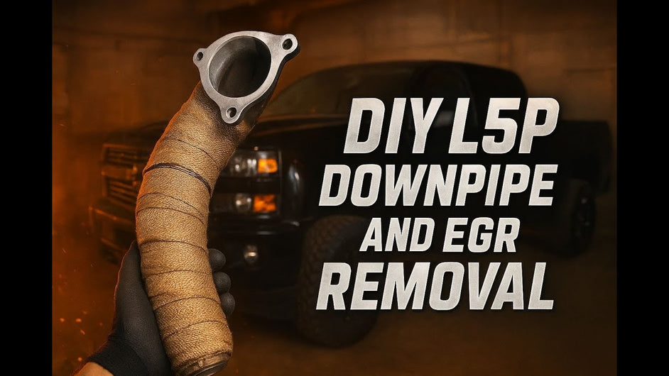 L5P Duramax: Downpipe Install + EGR Block-Off | Step By Step - Diesel Truck Tutorial