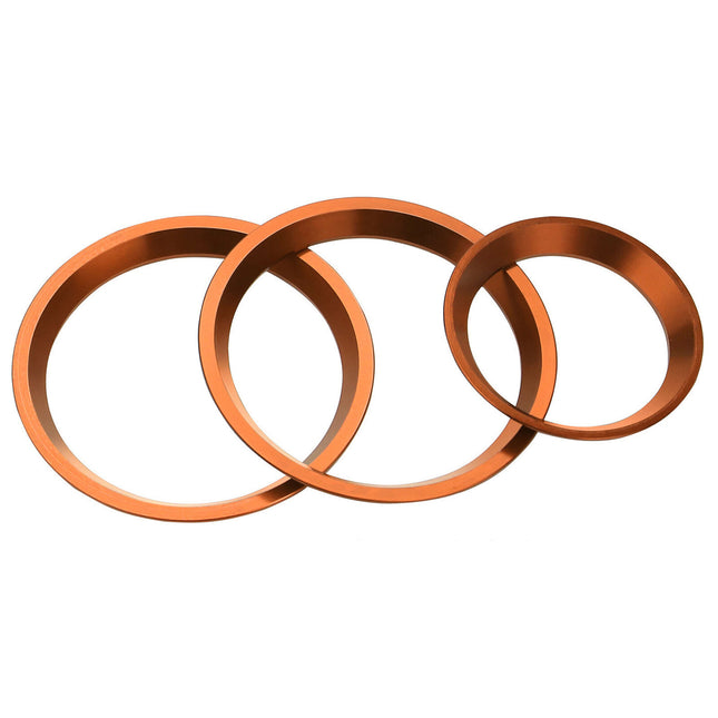 iFJF 3pcs Orange AC Climate Control Knob Ring Covers For Subaru Forester Impreza