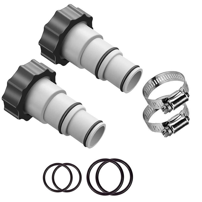 iFJF For Intex Hose Adapter A, Collar for Threaded Connection Pumps (Pair) 25007