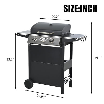 Propane Grill 3 Burner Barbecue Grill Stainless Steel Gas Grill