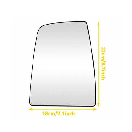 iFJF Driver Right Side Heated Mirror Glass with Plate Replace CK4Z17K707D Replacement for 2015-2022 Ford Transit T150 T250 T350