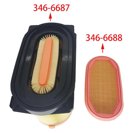 PA5289 & PA5290 Heavy Duty Air Filter Combination for Track-Type Tractor D3 D4 D5 Backhoe Loader 415F2 416F 416F2 420F 346-6687 346-6688 WA10014