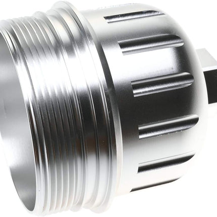 FL2016 Oil Filter and EC781 Cap for F250-F550 6.0L 6.4L 2003-2010 Excursion 2003-2005 6.0L Billet Aluminum Anodized Cap Silver