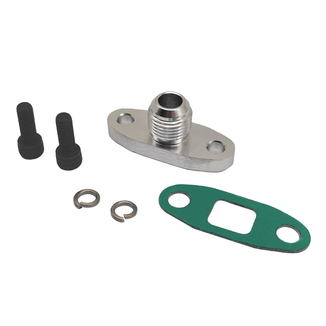 iFJF 10AN T3 T4 Turbo Oil Drain Outlet Flange Gasket Adapter Kit