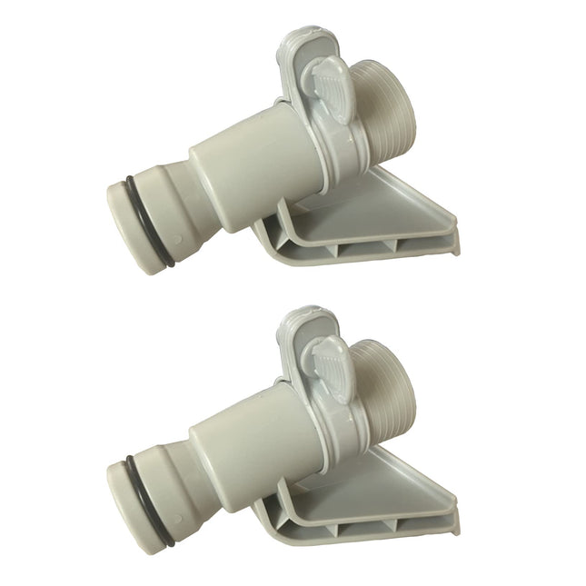iFJF 2PCS 1.25’’ Swimming Pool Pipe Holder Replacement for Intex with 3 Clamps