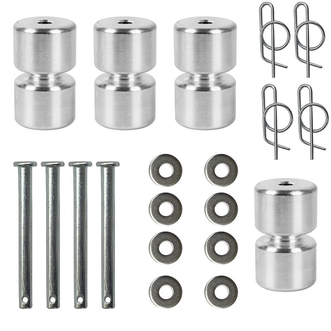 iFJF 4 Pack Rollers Parts Washer Pins Rings Replacement for GMNR925 (Sliver)