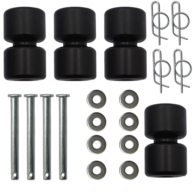 iFJF 4 Pack Rollers Parts Washer Pins Rings Replacement for GMNR925 (Black)