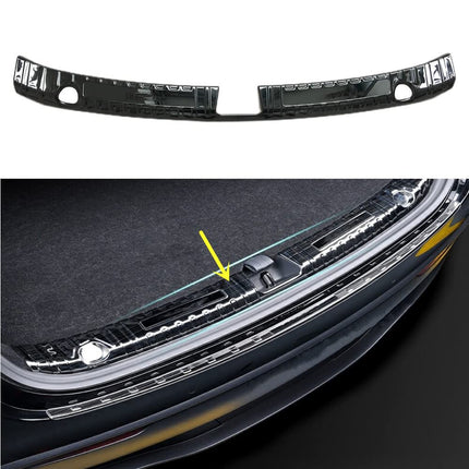 iFJF Rear Trunk Inner Sill Plate Trim Cover for Model Y 2019-2021 Stainless Steel Black, TSL-Y-HBNB-CK