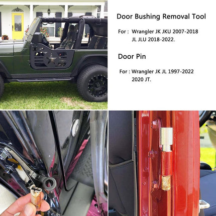 iFJF Door Bushing Removal Tool Hinge Liners for Wrangler JK JKU JL JLU Gladiator JT 2007-2022