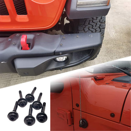 iFJF 6PCS Torx Screw Bolts Refitting Screw for Wrangler JL 2018-2020 for Windshield Frame Windshield Frame Hinges Doors Door Hinges Roll Bar