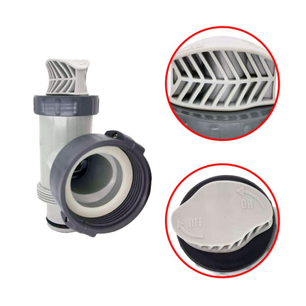 iFJF 25010 Plunger Valve Hose Connector Plunging Assembly Compatible with Above Ground Pool Setup and Pool Sand Filter Pump 25080RP (10747 25010)
