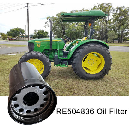 RE504836 Engine Oil Filter Replacement for John Deere 5076E 5082E 5083E 5085M 5090E Tractor Replaces RE507522 RE541420 RE502513