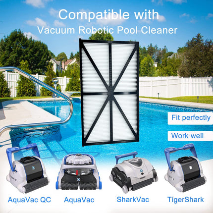 4 Packs RCX70101 Pool Filter Cartridges Use for Tiger Shark Pool Vacuum Robotic Water Cleaner Replaces 827261 RCX70101PAK2