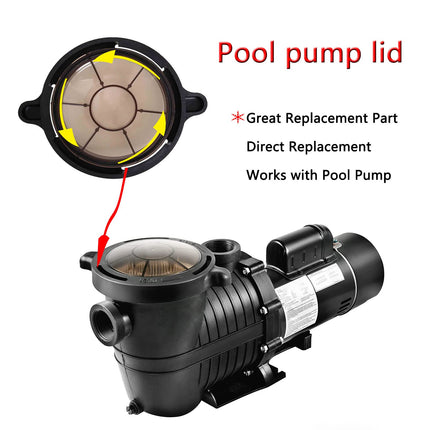 iFJF Pool Pump Lid Pump Basket Cover for Splapool Above Ground and In-Ground Pool Pumps with O-Ring Gasket