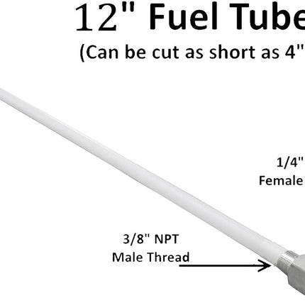 iFJF 7-0948 Fuel Withdrawal Depth Standard Universal Boat Gas Tank Tube,Adjustable Length Rigid Polyethylene Fuel Tube With Strainer (12)