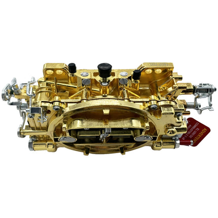 iFJF1407 4 Barrel Carburetor Replacement for 750 CFM Manual Choke Square Bore Air Valve Secondary (Golden)