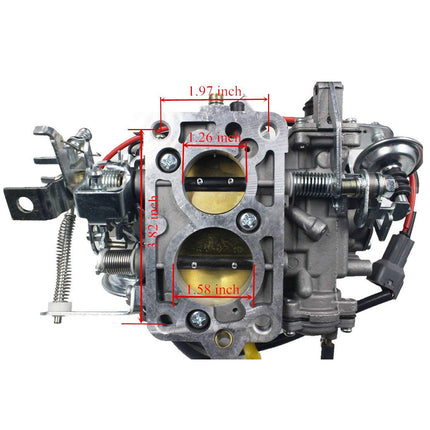 iFJF 21100-35463 Carburetor for Toyota 22R 21100-35570 TOY-507 1988-1990 Pickup 1981-1988 Hilux 1984 Celica 1984-1988 4Runner with Square Plug