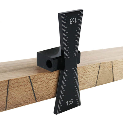 iFJF Dovetail Marker Wood Dovetail Tool Woodworking Hand Tool Precise Dovetail Guide with 1:5 1:8 (Black)