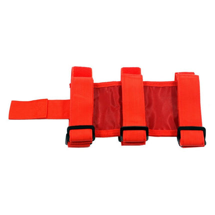 iFJF Adjustable Roll Bar 3 lb Fire Extinguisher Holder for Wrangler JK 2007-2018,Truck UTV MINGLI Vehicle Extinguisher Strap Mount Bracket Strap (Red)