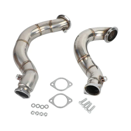 iFJF 2007-2011 BMW N54 335i E90 E92 3 inch Stainless Steel Exhaust Downpipe Pipes compatible Generic
