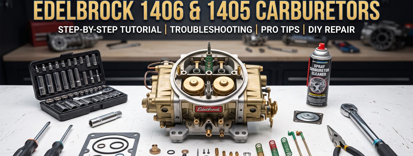 How To Rebuild Edelbrock 1406 and 1405 Carburetors | Rebuild Kit Links
