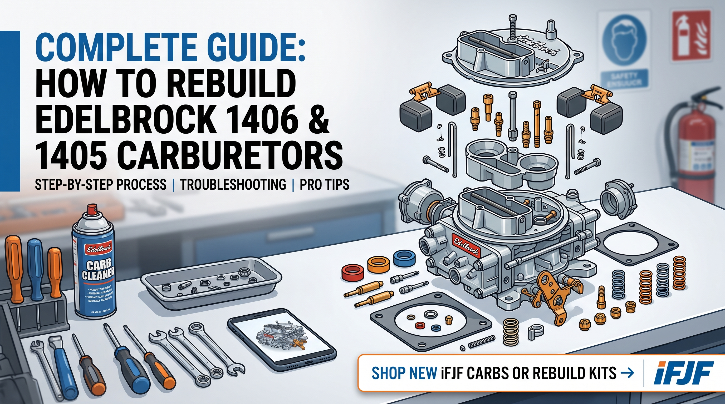 Complete Guide: How to Rebuild Edelbrock 1406 and 1405 Carburetors (St