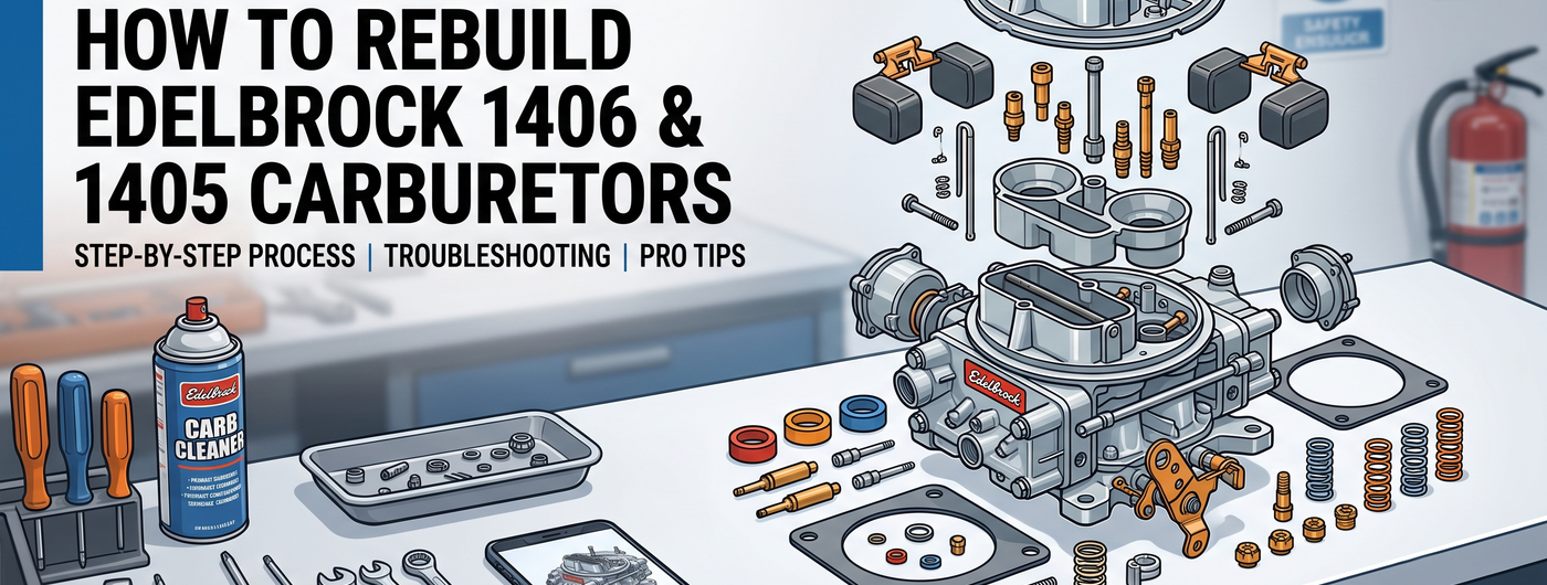 Complete Guide: How to Rebuild Edelbrock 1406 and 1405 Carburetors (St