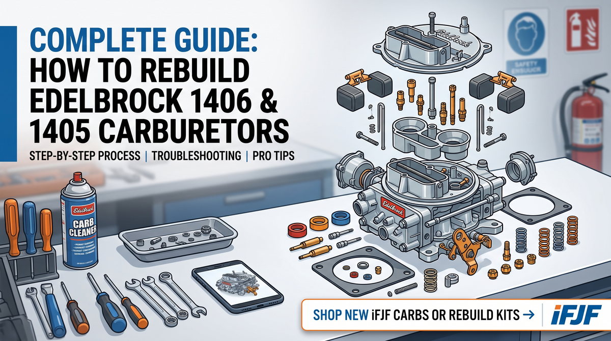 Complete Guide: How to Rebuild Edelbrock 1406 and 1405 Carburetors (St