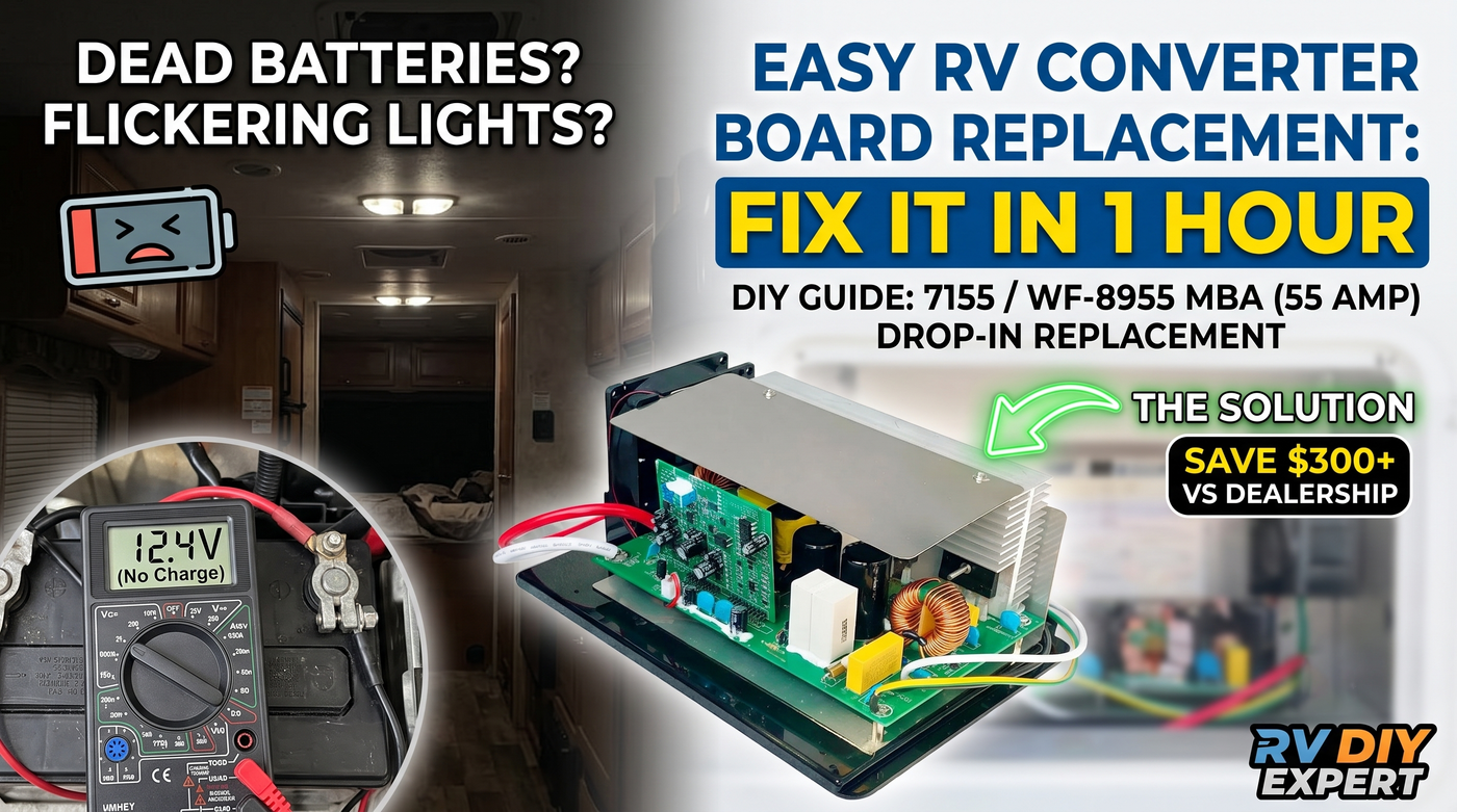 WFCO WF-8955 MBA RV Converter Board Replacement: Fix Dead Batteries and Flickering Lights in an Hour