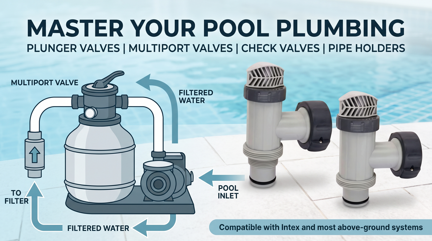 Above Ground Pool Plumbing Parts Explained: Valves, Unions, and Fittings Guide