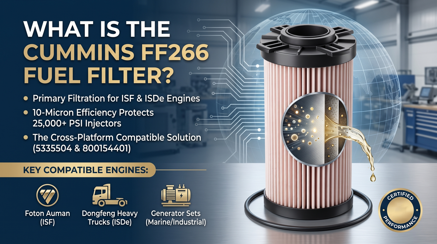 Cummins FF266 Fuel Filter Cross-Reference: 5335504 vs 800154401 — Complete Replacement Guide