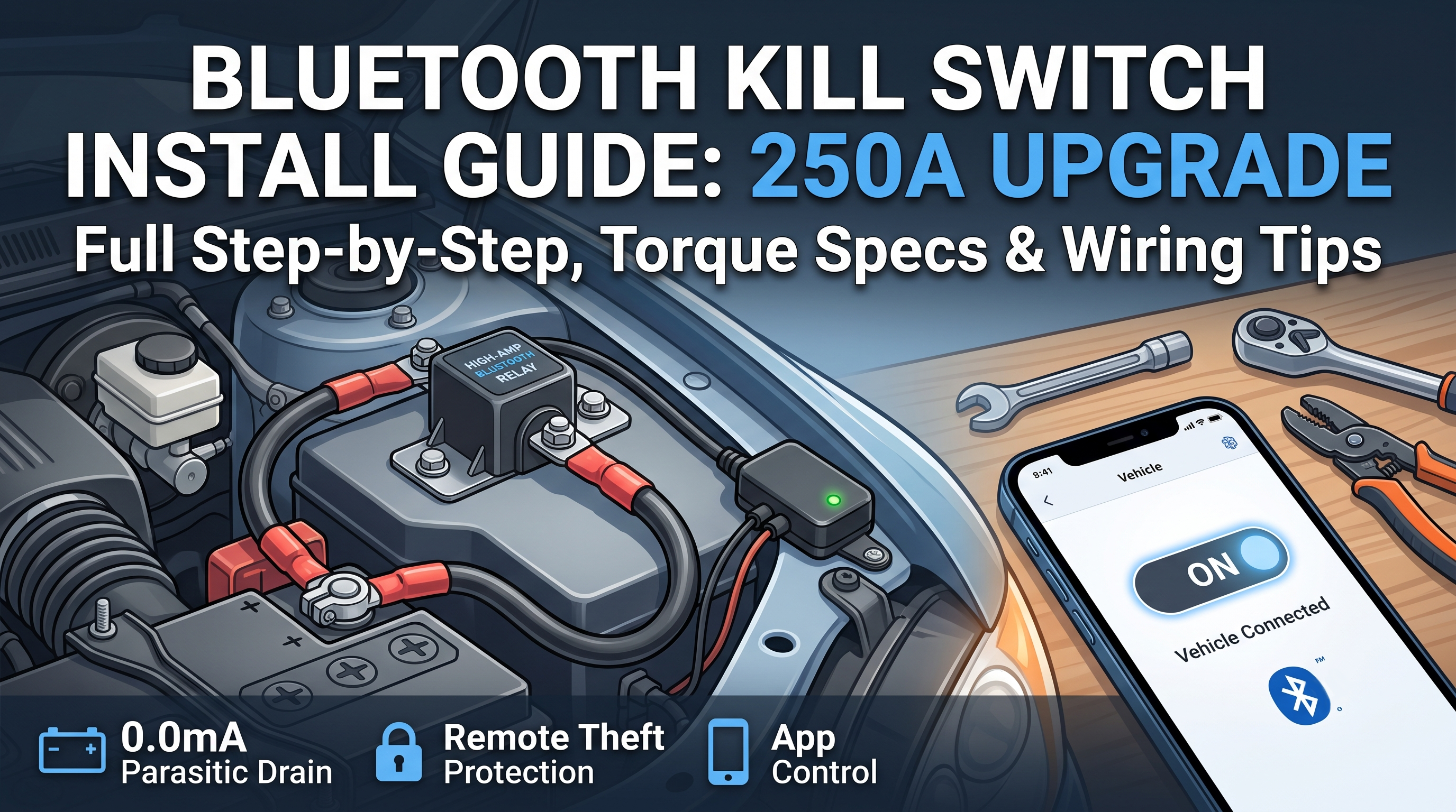 How to Install a Bluetooth Kill Switch: Anti-Theft Battery Disconnect Guide