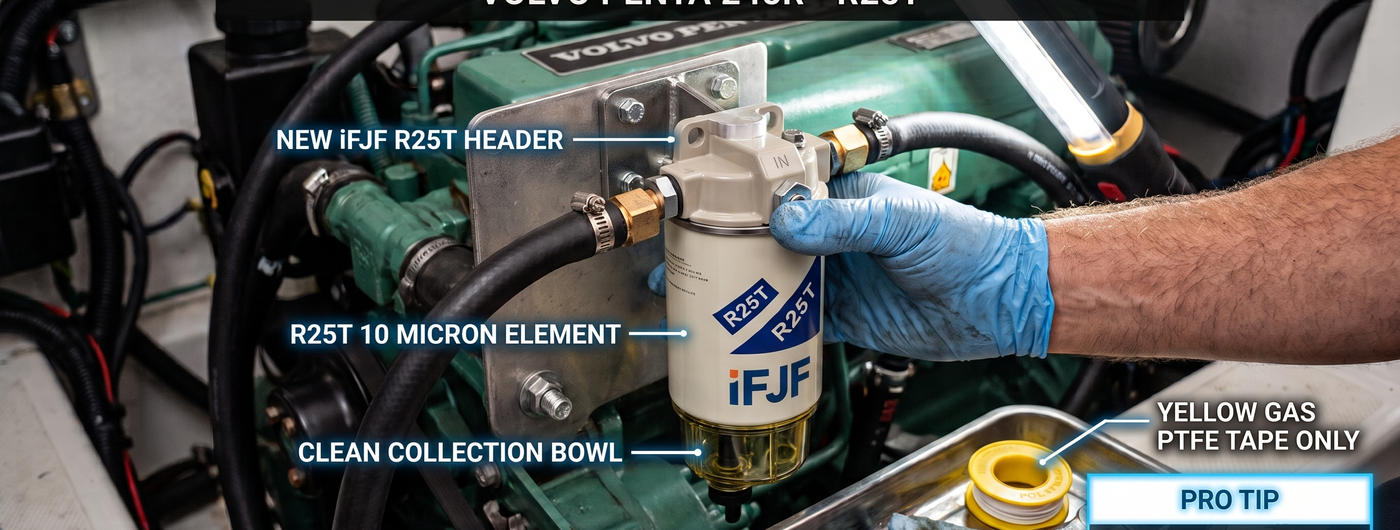 245R Diesel Fuel Water Separator Replacement: R25T WK940/38X Swap in Under an Hour