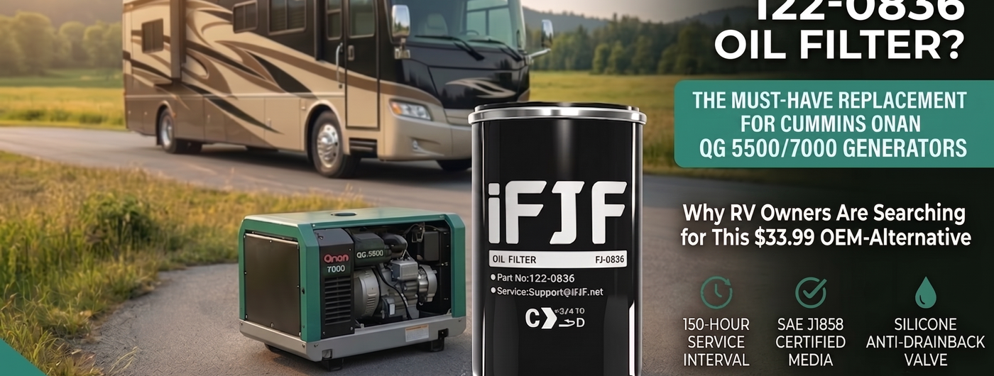 122-0836 Oil Filter Cross Reference & Buying Guide (Onan QG 5500/7000)