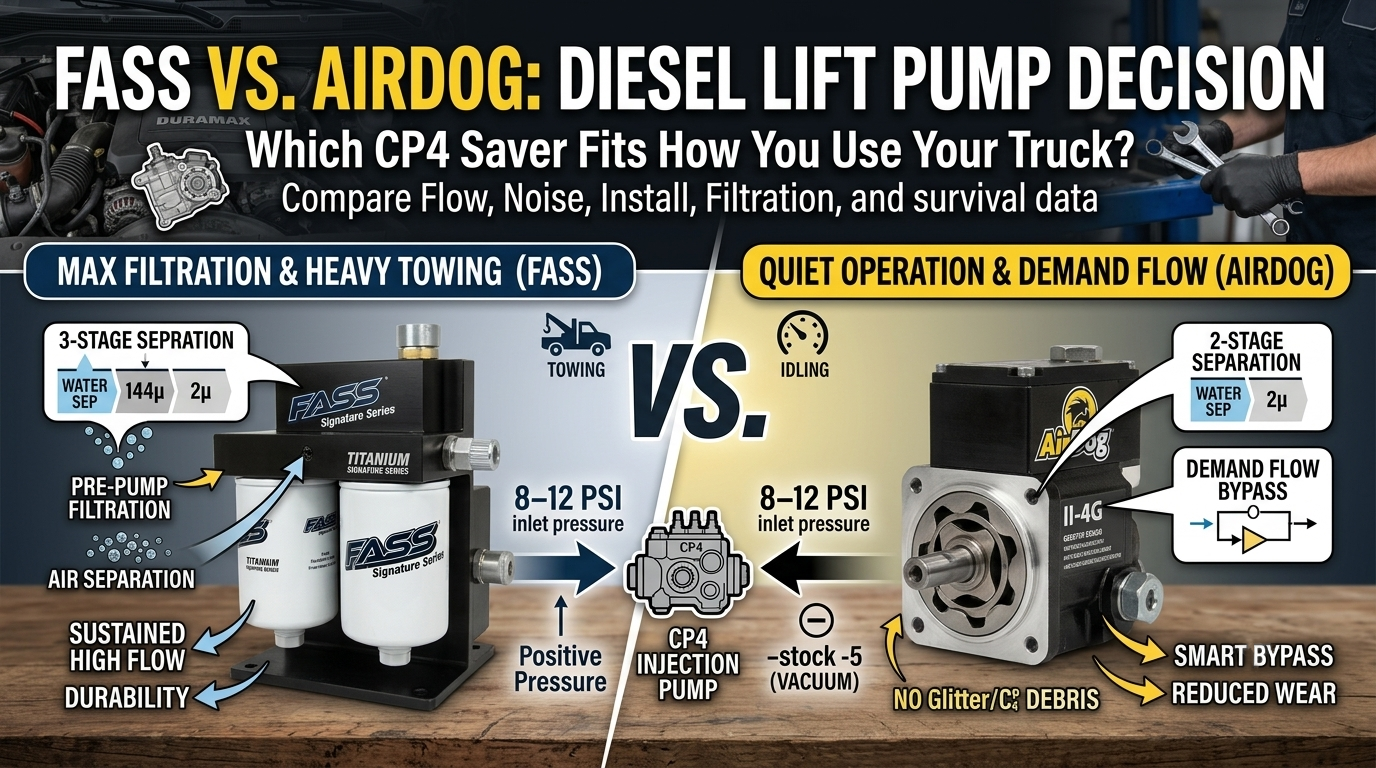FASS vs AirDog: Which Diesel Lift Pump Actually Makes Sense for Your Duramax?