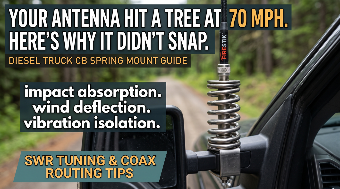 CB Radio Antenna Setup Guide for Trucks: Spring Mount, Tuning and SWR Optimization