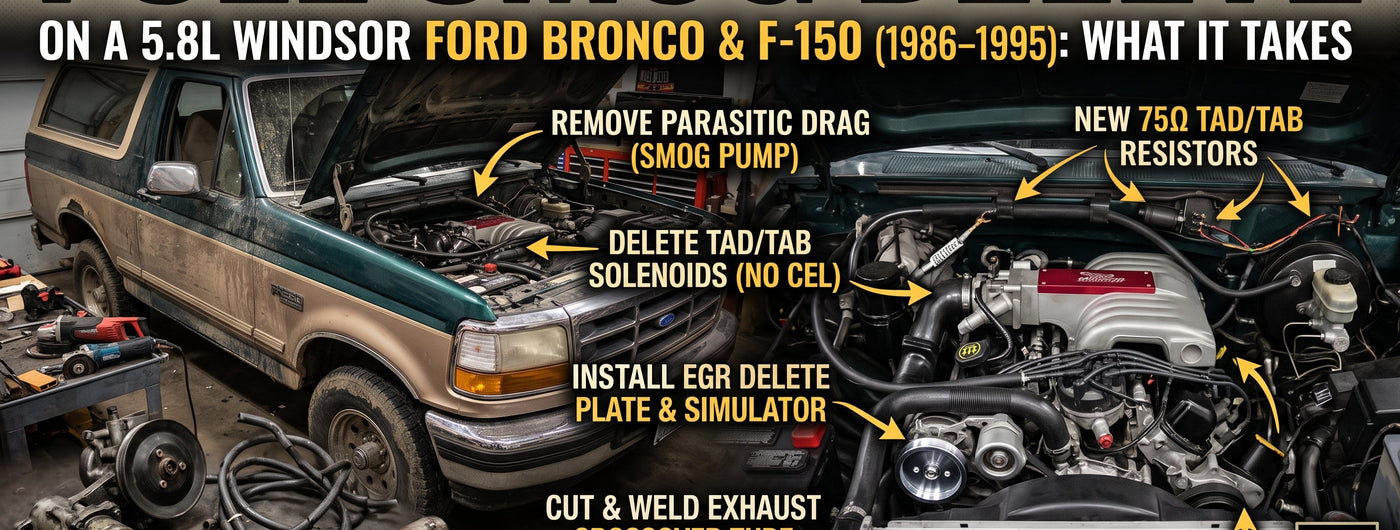 Full Smog Delete 5.8L Windsor Ford Bronco/F-150: What it Takes
