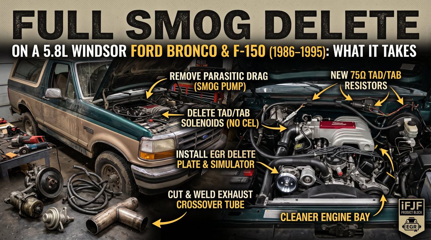 Full Smog Delete 5.8L Windsor Ford Bronco/F-150: What it Takes