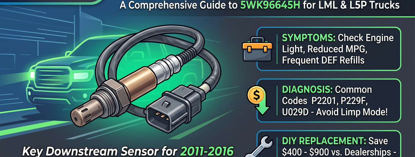 Duramax NOx Sensor 5WK96645H Replacement Guide: Fault Codes, Diagnostics & DIY Install