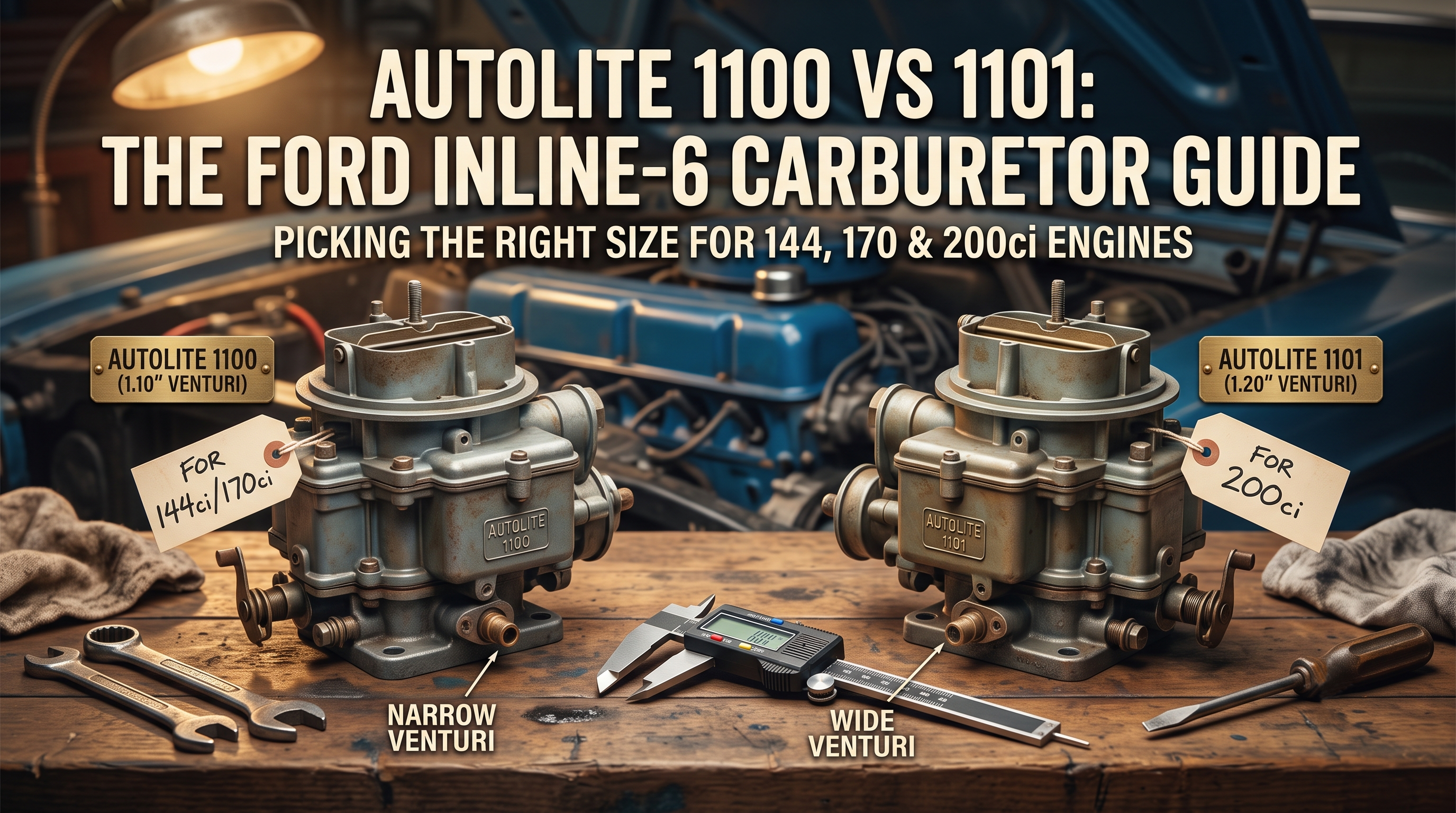 Autolite 1100 vs 1101 Carburetor: What's the Difference?