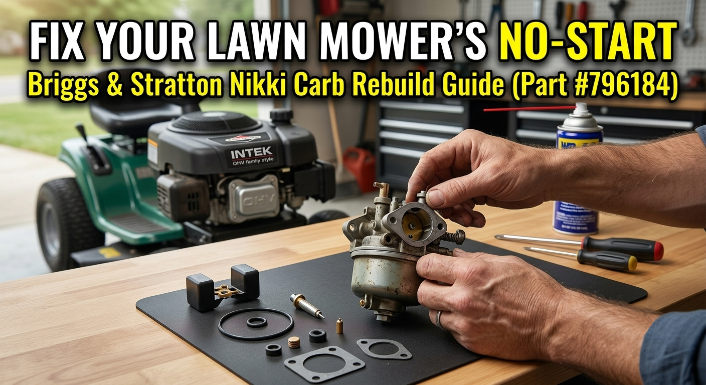 Briggs & Stratton 796184 Carburetor Rebuild Guide: Master Overhaul Kit for 11HP-19HP Intek Engines