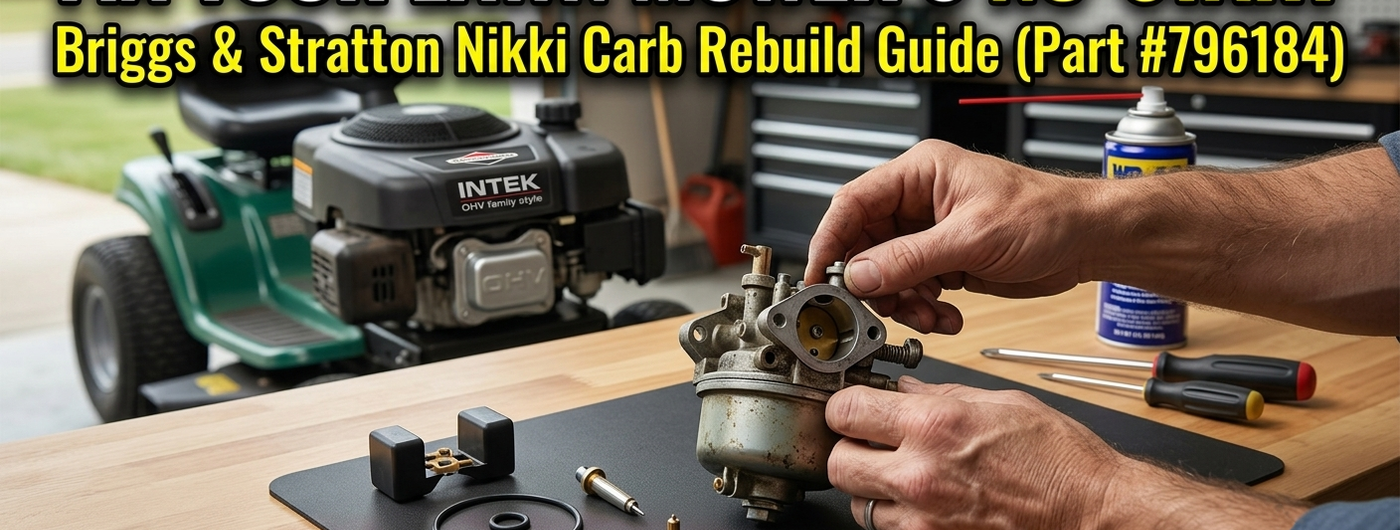 Briggs & Stratton 796184 Carburetor Rebuild Guide: Master Overhaul Kit for 11HP-19HP Intek Engines
