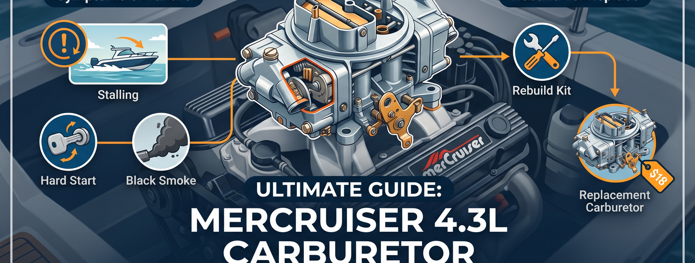 Mercruiser 4.3L V6 Marine Carburetor Replacement Guide: 3310-807764A1 Electric Choke Install & Tuning