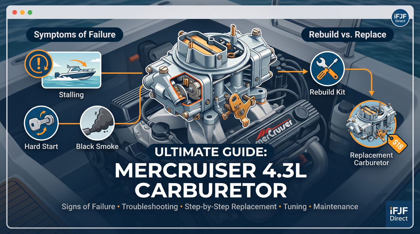 Mercruiser 4.3L V6 Marine Carburetor Replacement Guide: 3310-807764A1 Electric Choke Install & Tuning