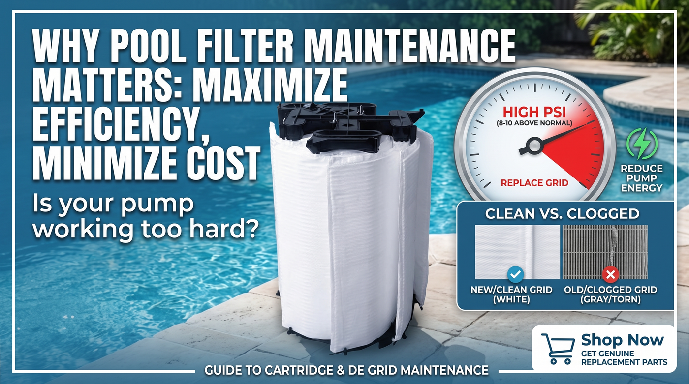 Pool Filter Maintenance Guide: When to Replace Cartridges, Grilles, and O-Rings